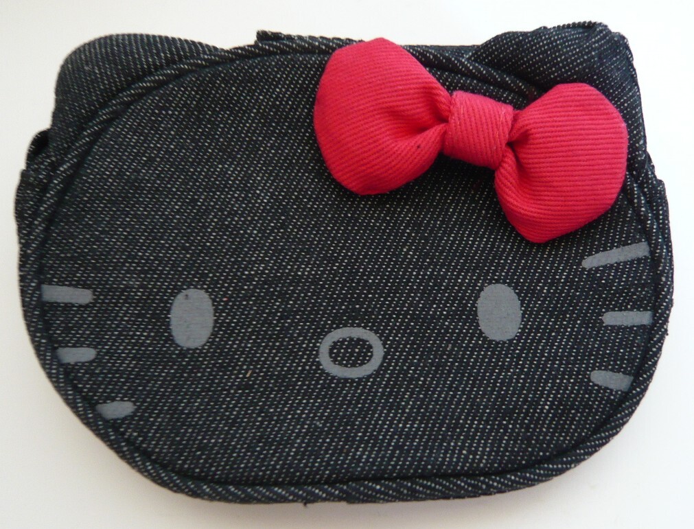 【2010年当時品】Hello Kitty ハローキティ★デニムポーチ拍卖