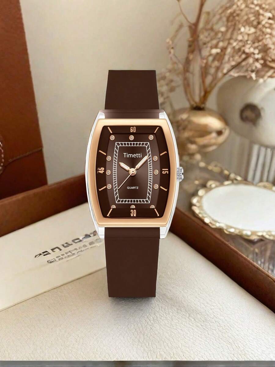 腕時計 レディース クォーツ 1個 レディース レトロカレッジスタイル 韓国ファッション クォーツ腕時計 デイリーウェア拍卖