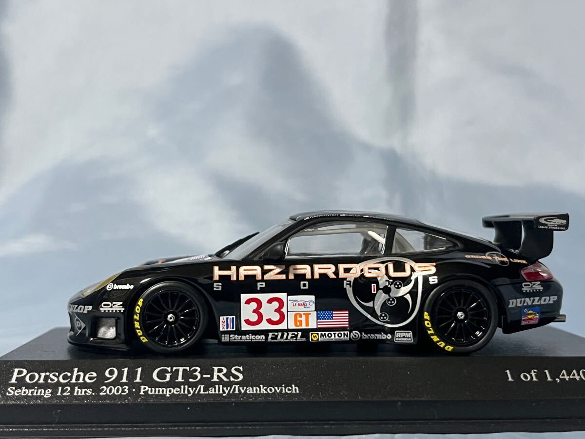 ミニチャンプス製 ポルシェ911 GT3-RS 2003年 セブリン 12h #33 (1/43)拍卖