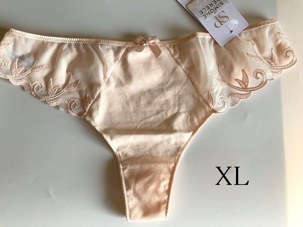 XL☆Simone Perele シモーヌ ペレール  Andora 高級海外下着 タンガ コットン ピンク系拍卖