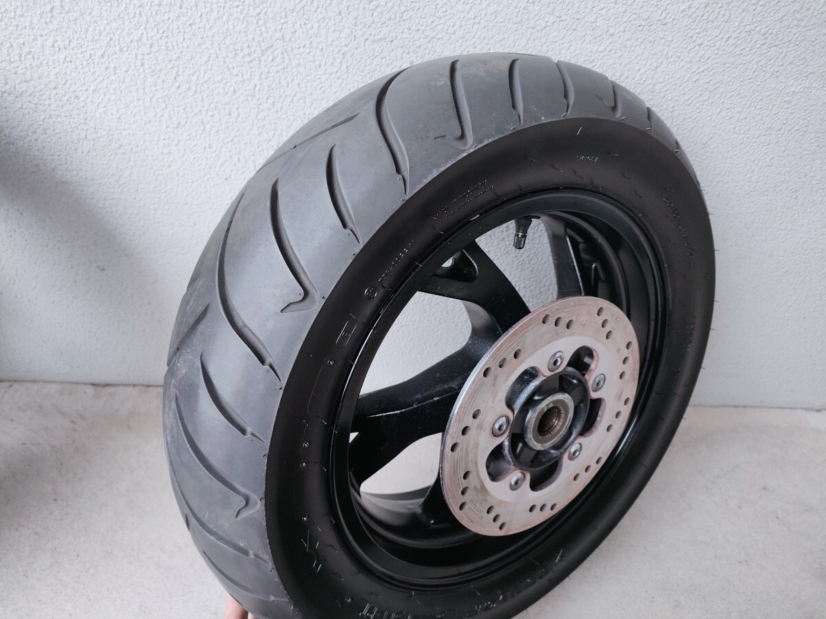 美品バリ山タイヤ付150/70-13 150/70R13スズキ スカイウェイブ250 CJ44A CJ45A CJ46Aスカイウエイブ 黒 ブレーキディスク付 SUZUKI SKYWAVE拍卖