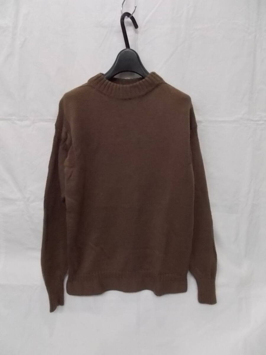 ▼UNIQLO/ユニクロ▼ミドルゲージモックネックセーター/M/ブラウン拍卖