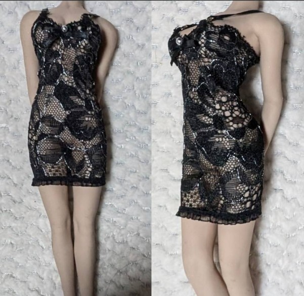 1/6ドール用 TBLeague ファイセンS07 クールガール ブラック スリップ拍卖