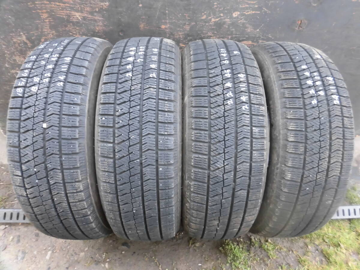 185/60R15 84Q●ブリヂストン 2022年スタッドレス4本●241114拍卖