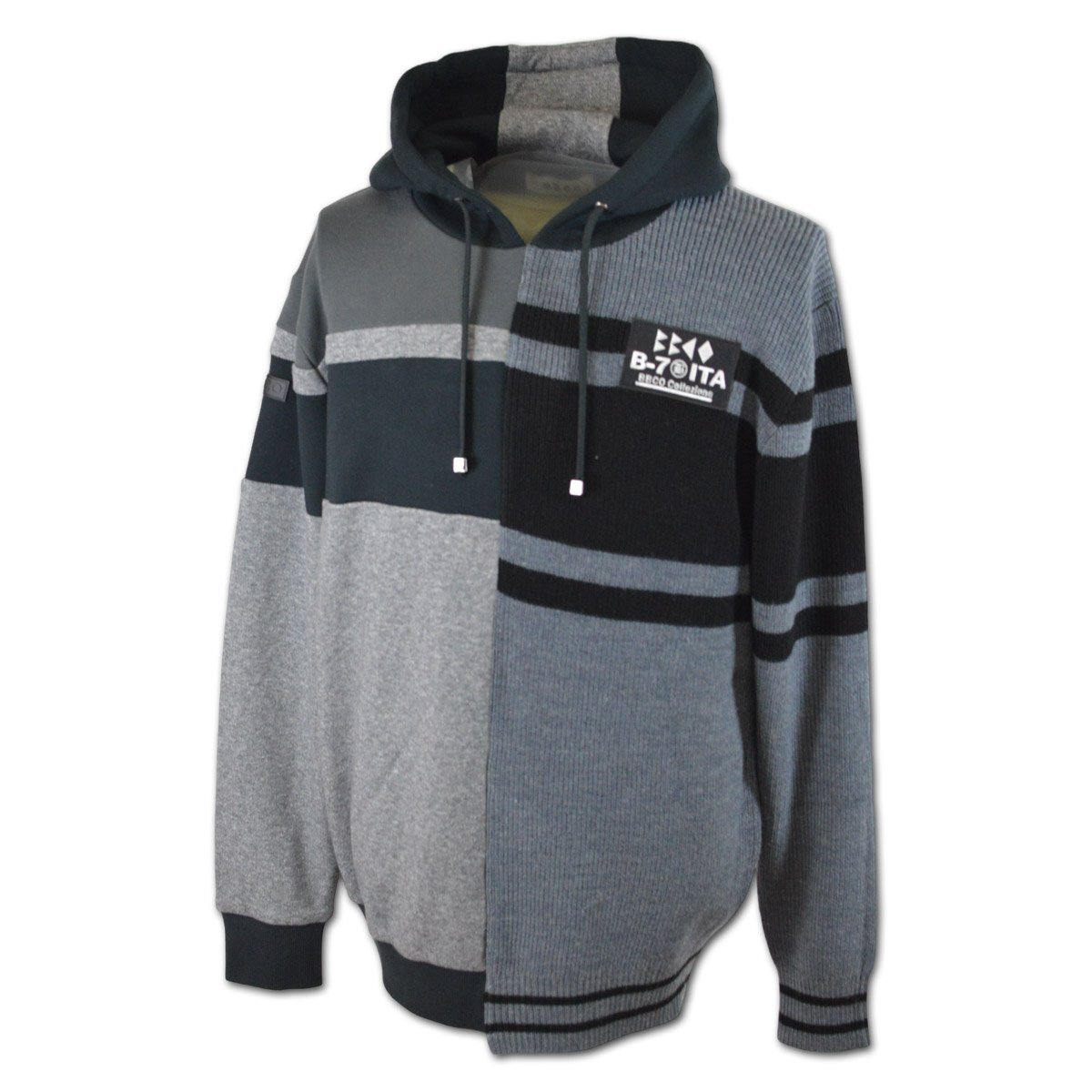 3割引【BBCO ビビコ】メンズ パーカー L(48) グレー 35-6501-01-35 アンジェロ カジュアル ゴルフ おしゃれ かっこいい 高級素材 @拍卖