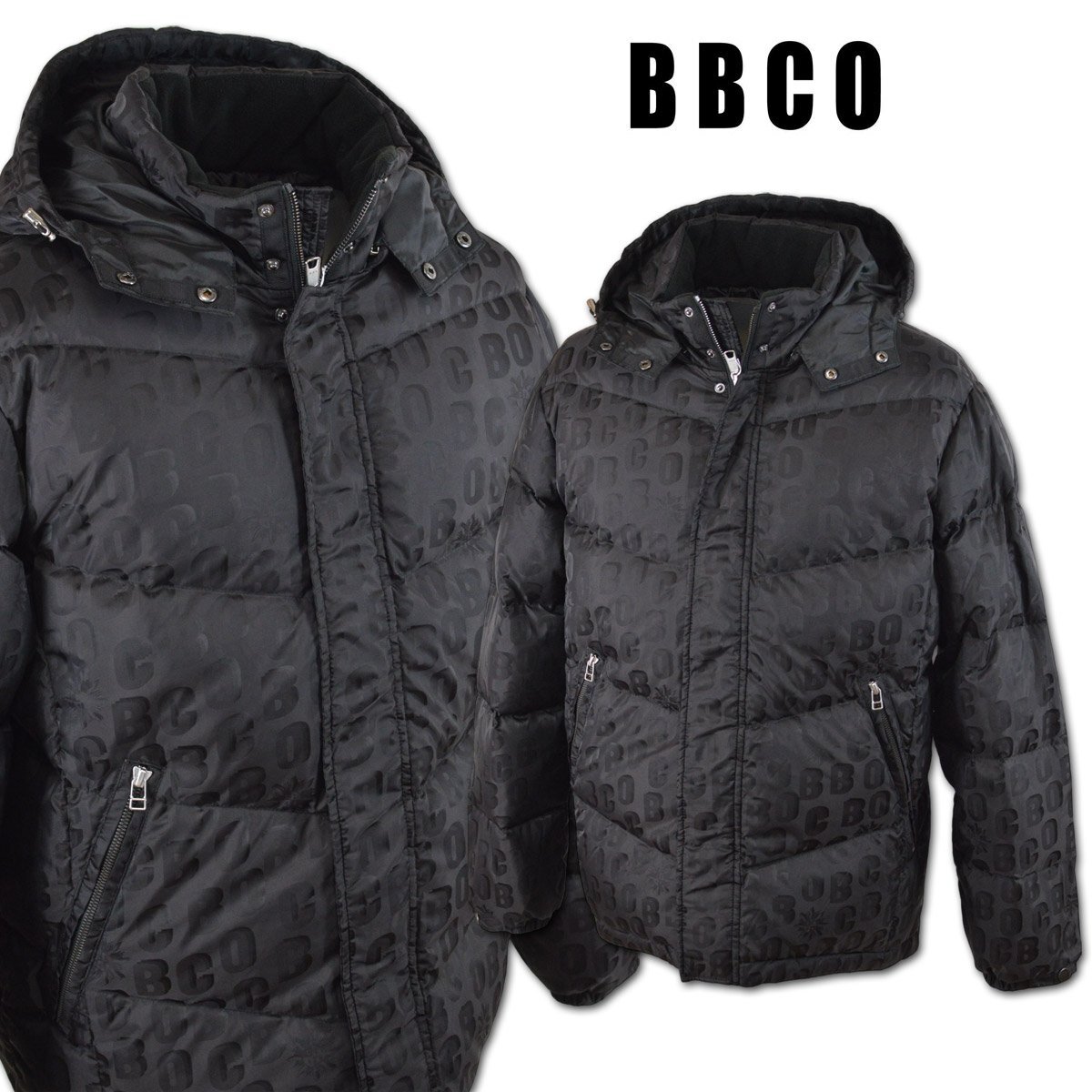 3割引【BBCO ビビコ】メンズ ダウンジャケット LL(50) 黒 35-3103-01-05 アンジェロ カジュアル おしゃれ かっこいい 高級 大きいサイズ @拍卖