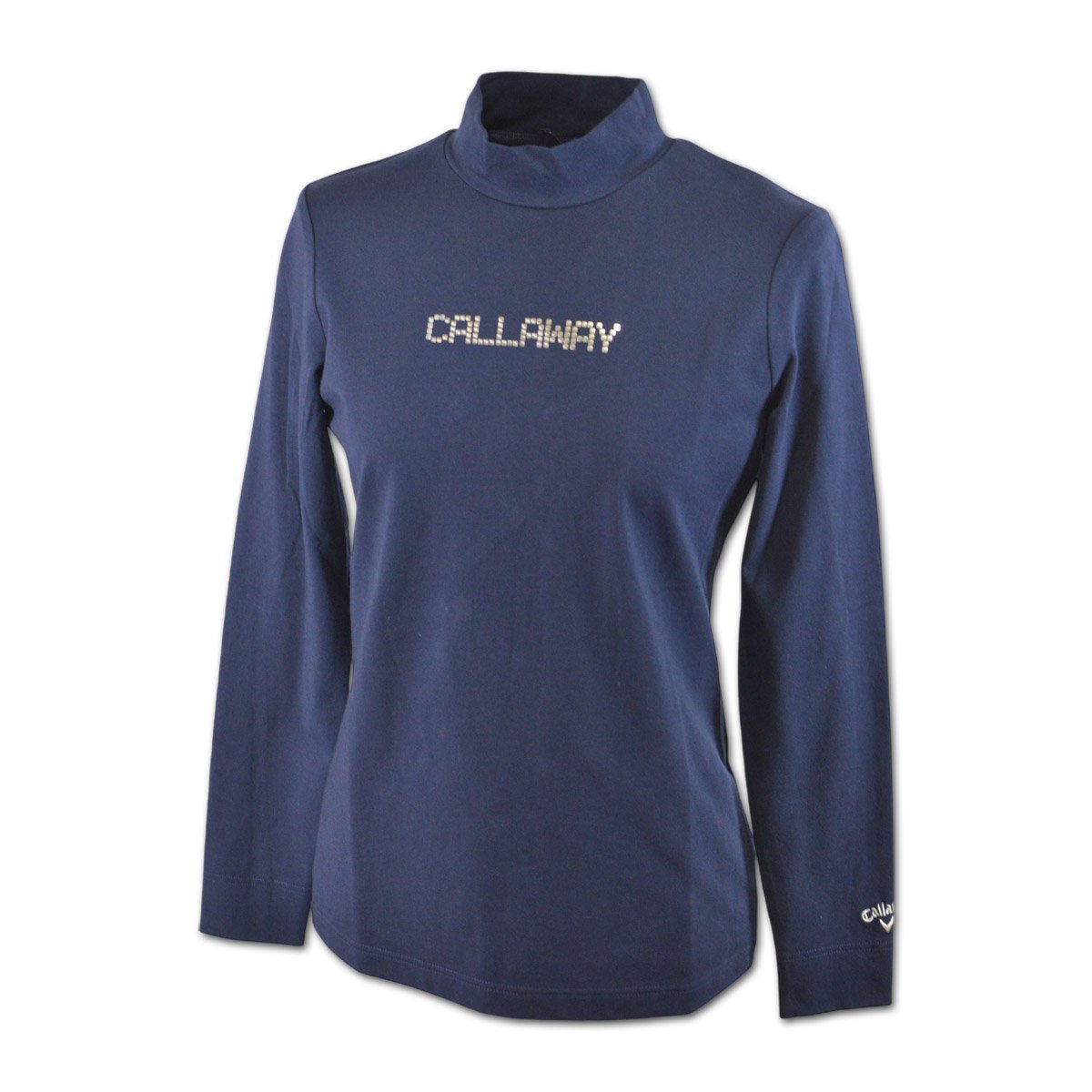 3割引★キャロウェイ★レディース 長袖ハイネックシャツ M 9号 紺 C24233200-1120 Callaway ゴルフ おしゃれ モックネック @拍卖