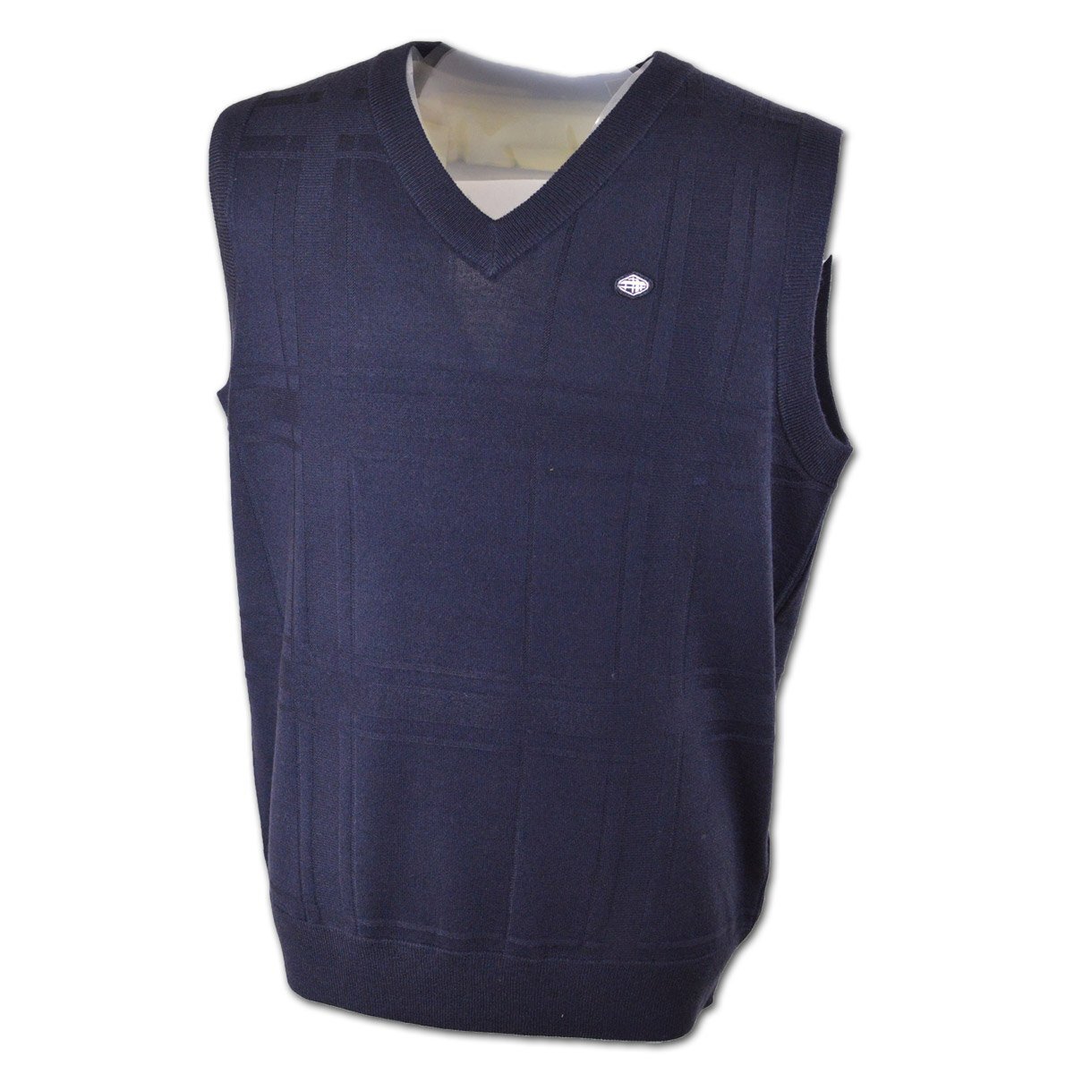 3割引【フィドラ】メンズ ベスト L 紺 FD5STK02-48 T FIDRA ゴルフ おしゃれ かっこいい ニット @拍卖