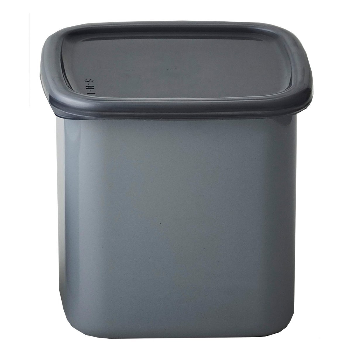 野田琺瑯 ホワイトシリーズ 保存容器 スクウェア L シール蓋付 日本製 GS-L グレー拍卖