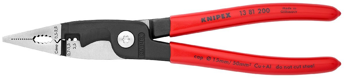 クニペックス KNIPEX KNIPEX(クニペックス) エレクトロプライヤー 200mm 1381-200拍卖