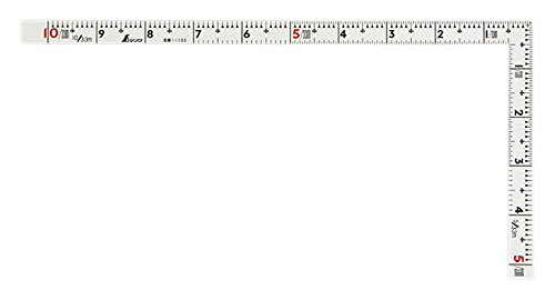 シンワ測定(Shinwa Sokutei) 曲尺 同厚 1尺/30cm併用目盛 名作 ホワイト 11105拍卖