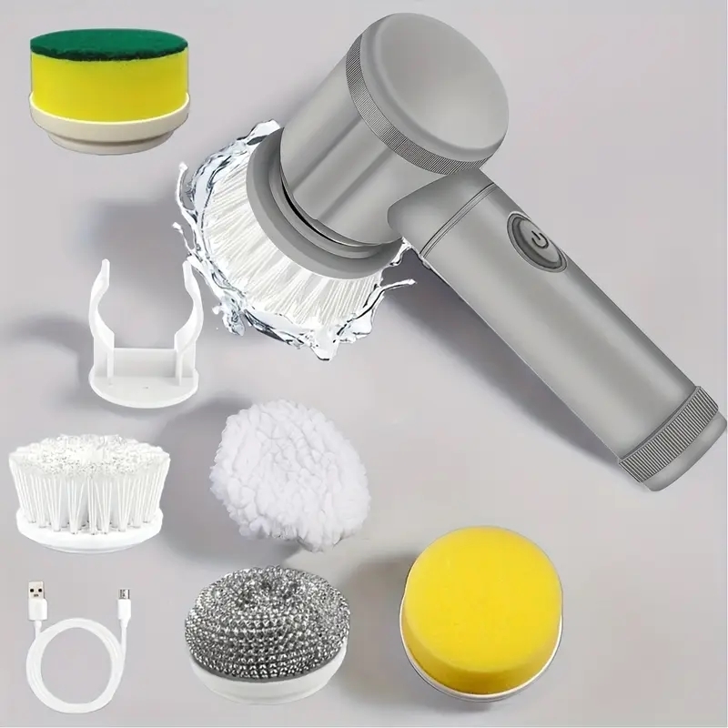 ★年末の大掃除に活躍【【最安値 在庫限り】充電式電動クリーニングブラシセットd拍卖