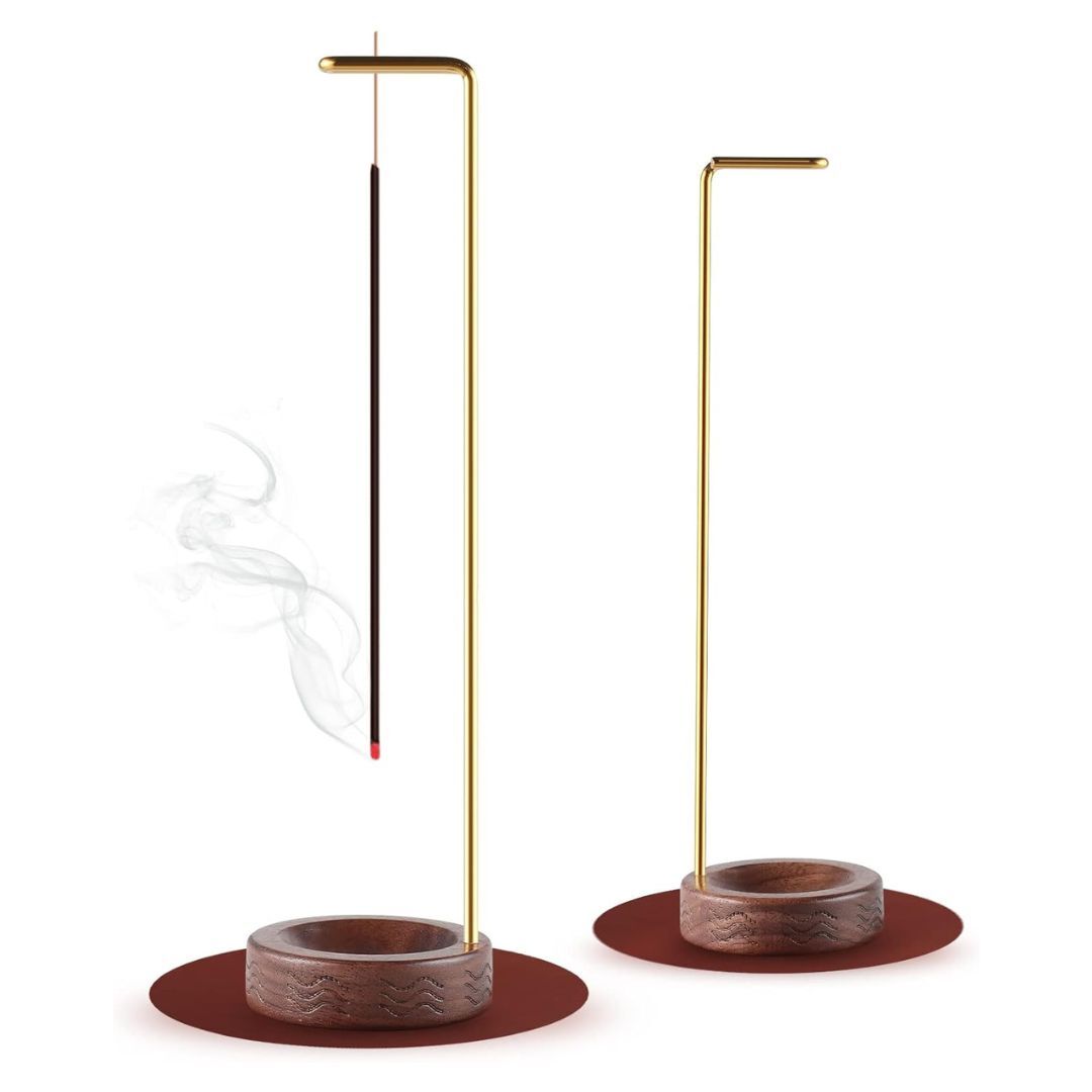 ●お香立て 木製 アッシュキャッチャー 真鍮製お香スティックホルダー付き ヨガ スパ おしゃれ お香ホルダー インテリア 瞑想拍卖