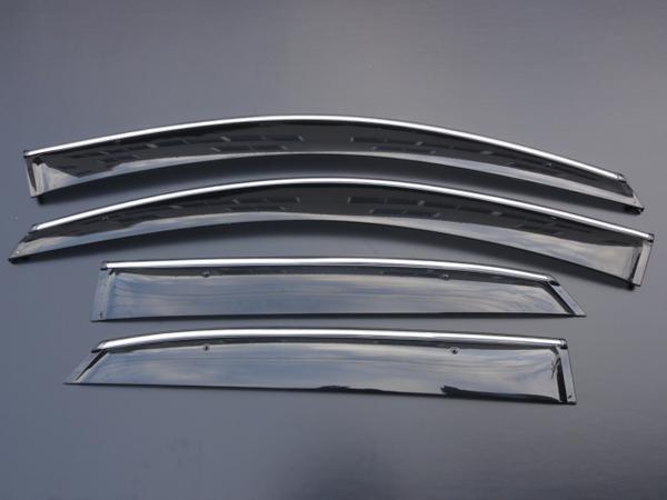 安心ビス付き♪ メッキ モール ドアバイザー サイドバイザー ハリアーハイブリッド MHU38W ガーニッシュ ライン クローム拍卖