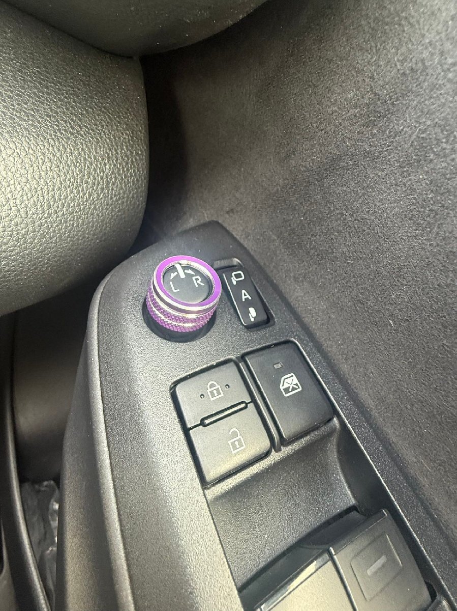 デザイン性UP♪ ドアミラー スイッチ カバー 紫 ハリアーハイブリッド 80系 AXUH80 AXUH85 S G Z レザーパッケージ拍卖