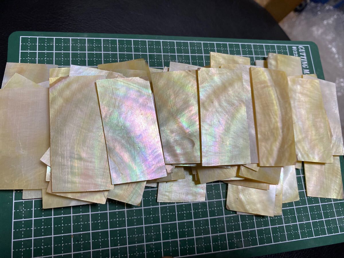 白蝶貝 10枚セット 5×3cm程度 螺鈿細工 ハンドメイド ハンドクラフト ルアー ボタン作りなどの素材 厚み1mm拍卖