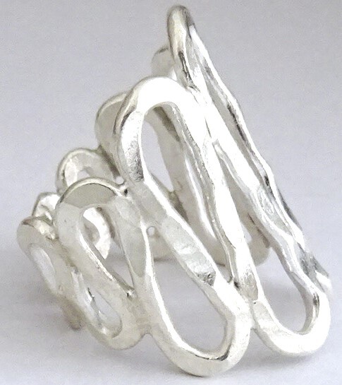 ◆カレンシルバー リング 約14号 高純度◆カレン族・karen silver 指輪 シルバーリング【24tr49a】拍卖