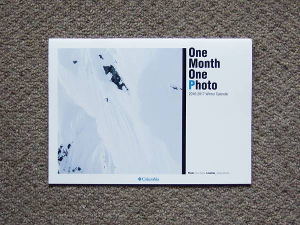 【カタログのみ】Columbia 2016-2017 Winter Calendar コロンビア カレンダー拍卖