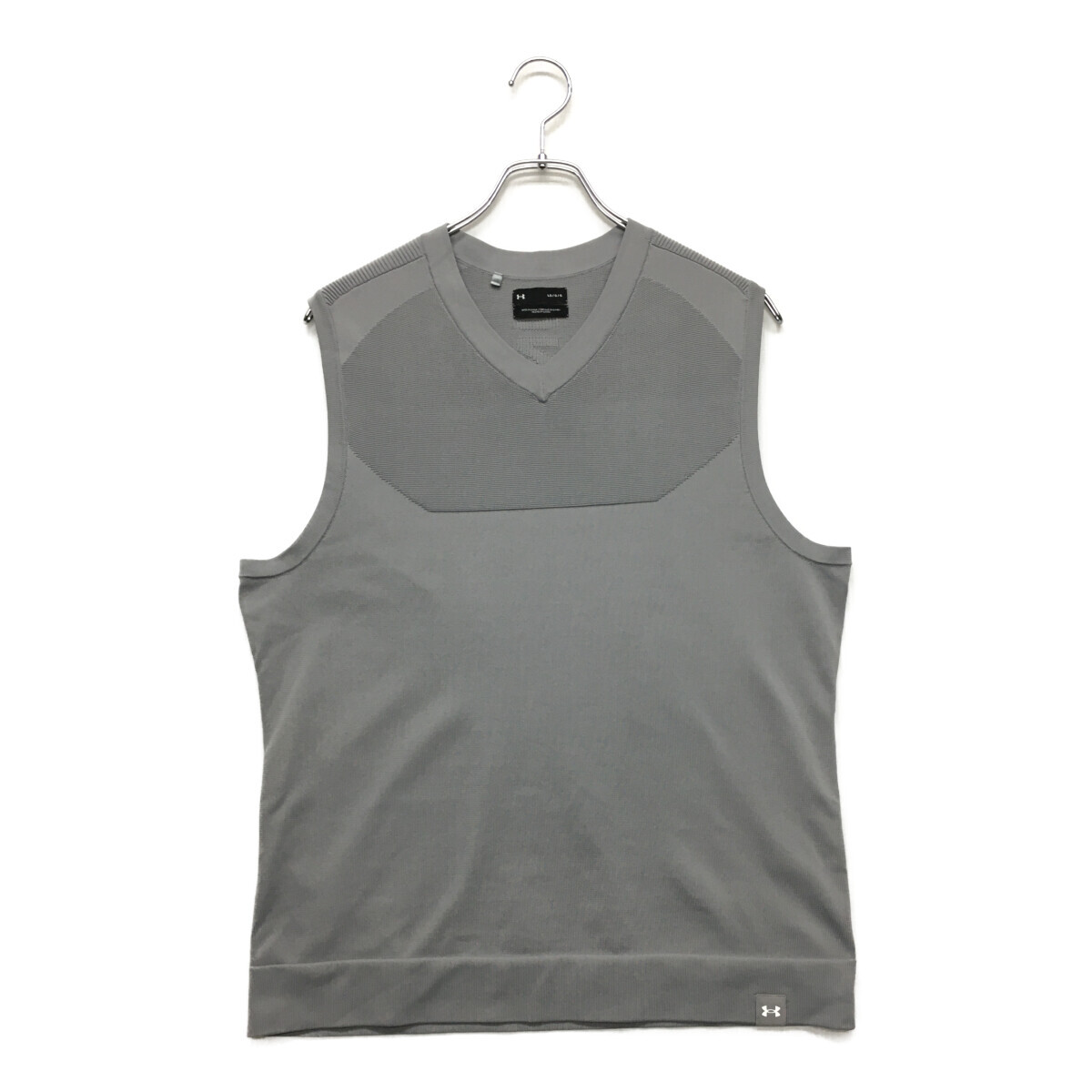 coco 中古【値下げ】 アンダーアーマー UNDER ARMOUR メンズ ベスト L グレー Vネックニット シンプル レターパックプラス発送可 88902拍卖