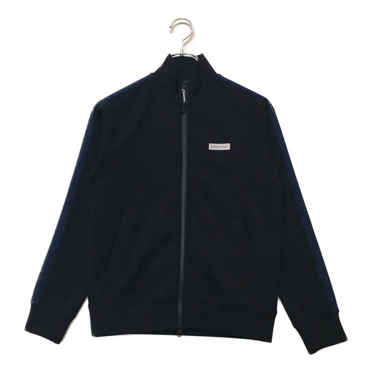 coco 中古【値下げ】 ブリーフィング BRIEFING レディース ブルゾン S 紺ダブルジップ ジャージ レターパックプラス発送可 K6745拍卖