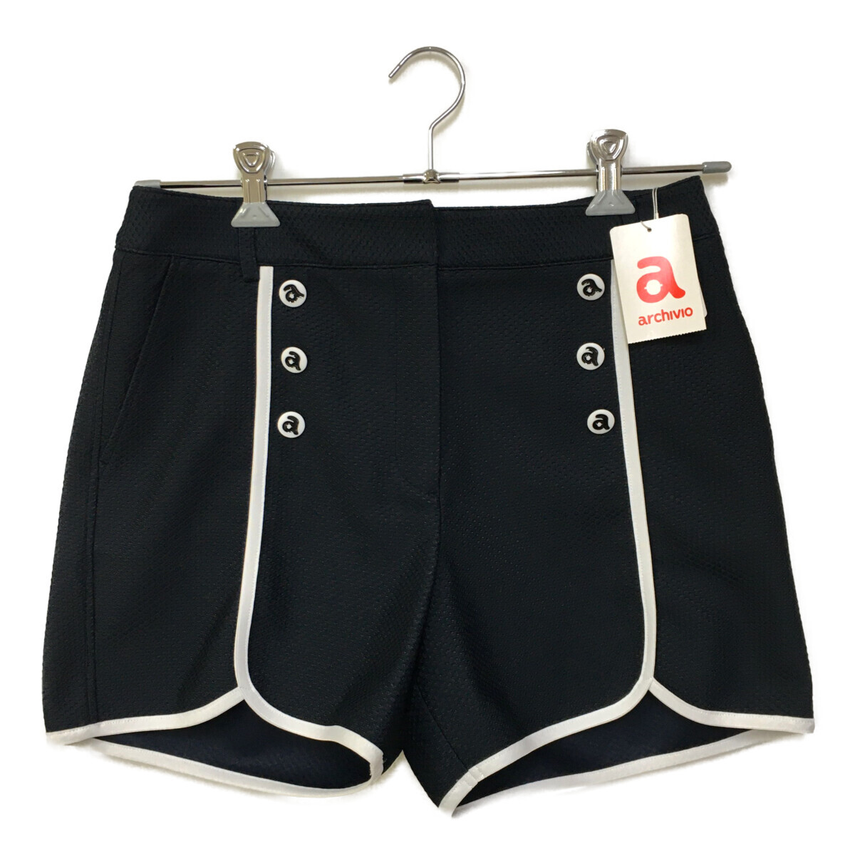 coco 未使用品【SALE】アルチビオ archivio レディース ショートパンツ 40(L) 紺 ネイビー 春夏 レターパックプラス発送可 88705拍卖