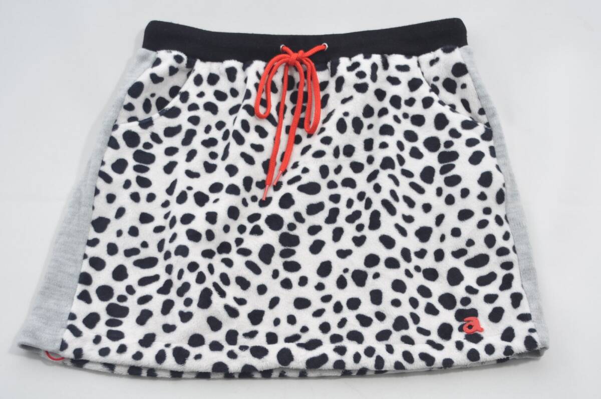 coco 中古【SALE】 アルチビオ レディース スカート 40(L) 白×黒 ボア ダルメシアン柄 レターパックプラス発送可 83806拍卖
