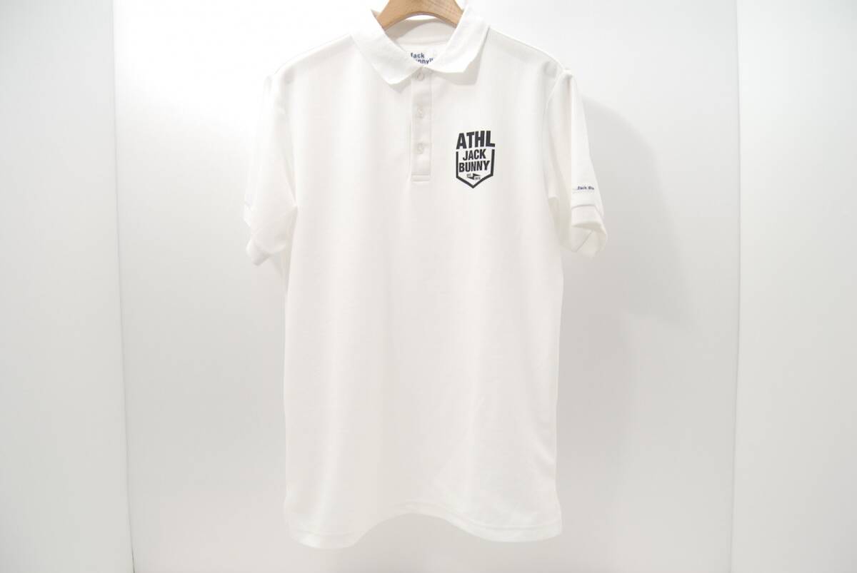 coco 中古【SALE】 ジャックバニー Jack Bunny!! メンズ 半袖ポロシャツ 6(LL) 白 ホワイト レターパックプラス発送可 54354拍卖