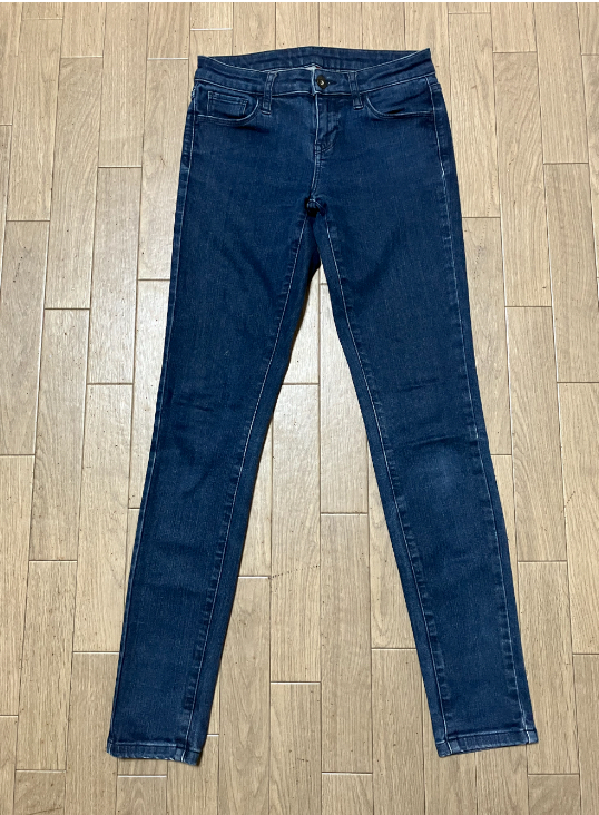 USED美品★UNIQLO ユニクロジーンズ ストレッチスキニーデニムパンツ サイズ22(56㎝)拍卖