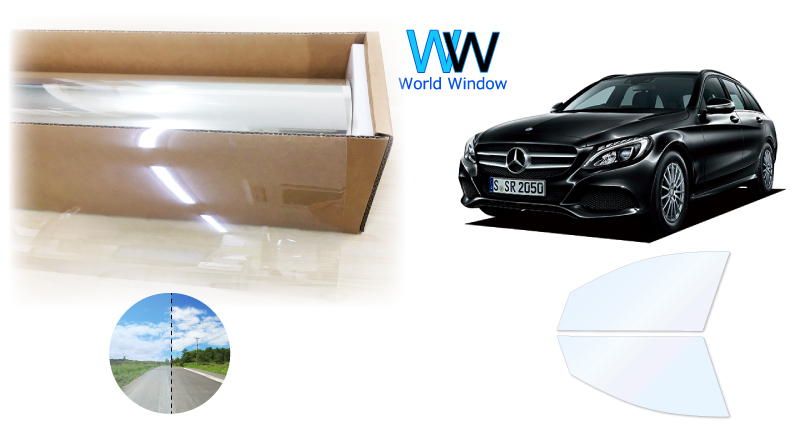 遮熱フィルム ファインゴースト90 Cクラス (S205) 5ドア ワゴン カット済みフィルム フロントドアセット拍卖