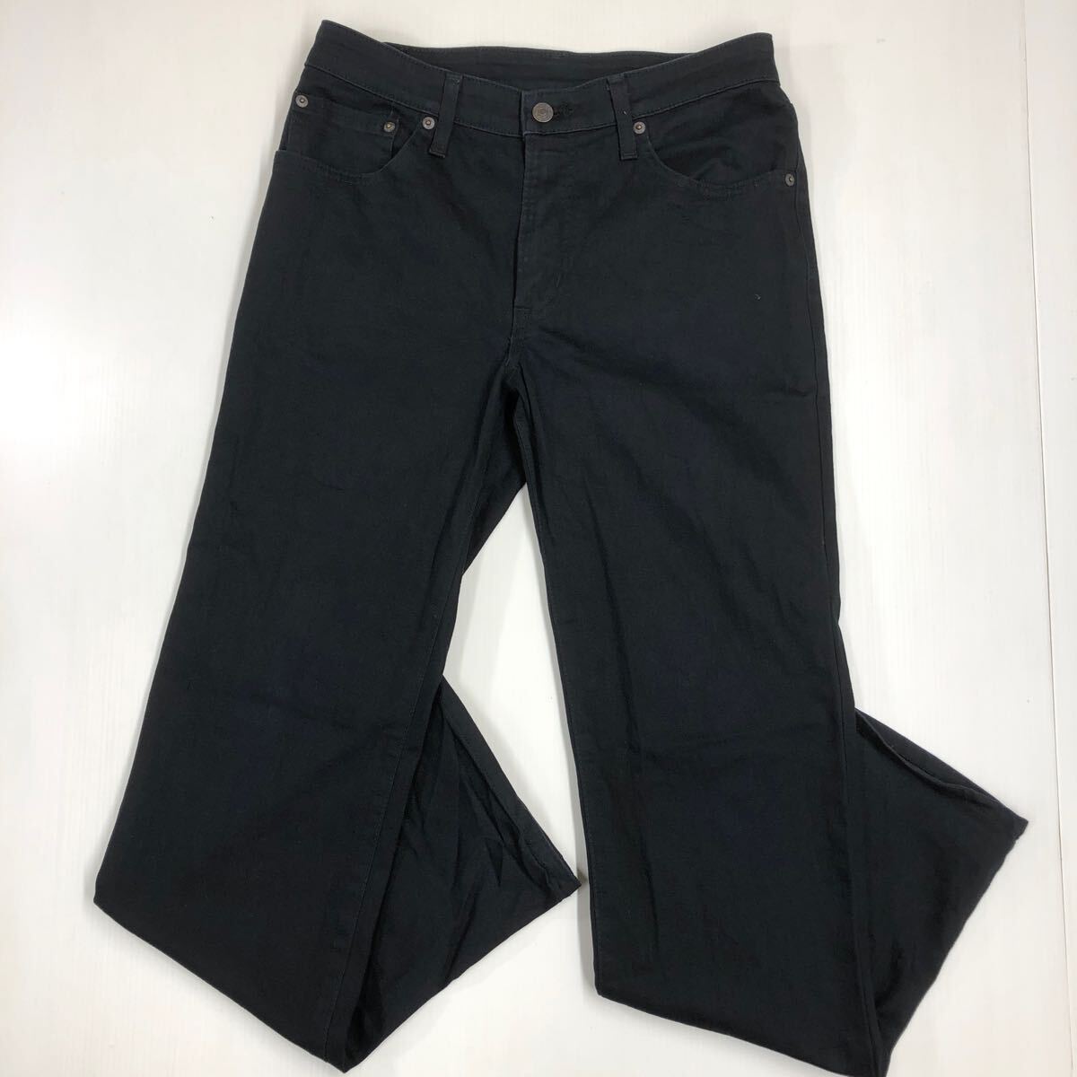 EDWIN エドウィン F503 ストレッチパンツ カラーパンツ 黒 W29 日本製 412-33a拍卖