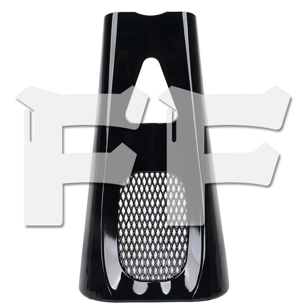 送料無料● ハーレー M8 ツーリング ロード ストリート 17-24 フロント フェアリング ラジエーター カバー 光沢ブラック ABS パーツ拍卖