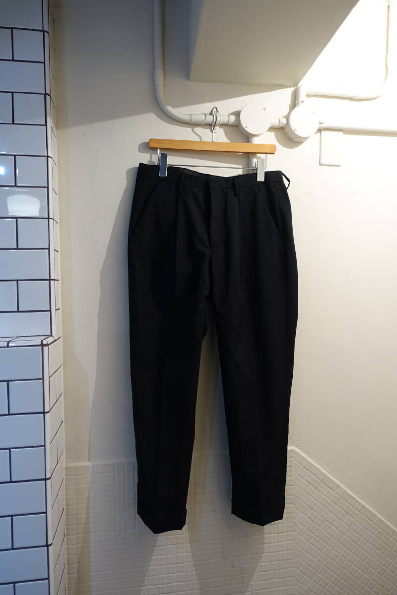 マインデニム minedenim スラックス トラウザー サイズ46 美品 2308-7004-99-462 Wool Tropical Tapered TRS (BLACK)拍卖