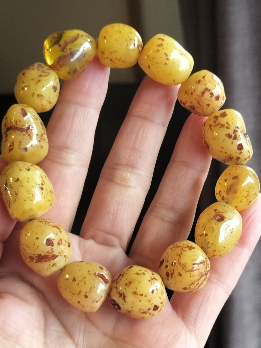 琥珀 アンバー じゃが芋  不規則型 ブレスレット拍卖