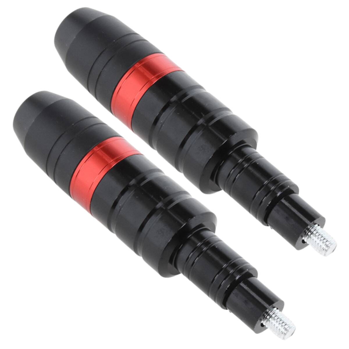 エンジン フレーム マフラー スライダー クラッシュ ガード 汎用 M8 2本セット レッド拍卖