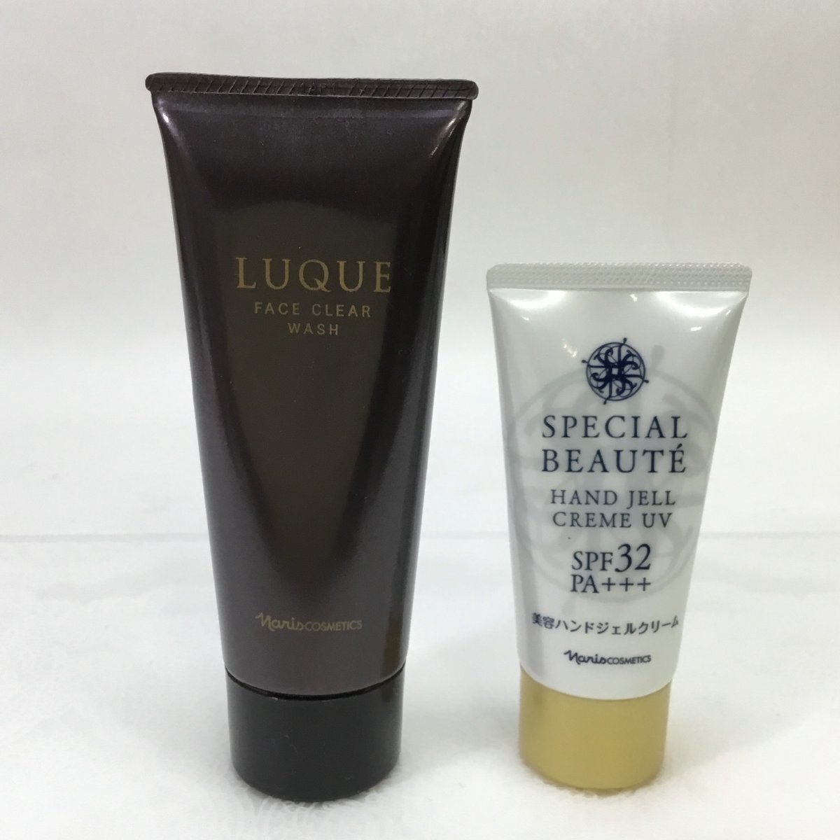 【保管品/CH】ナリス ルクエ フェイスクリア 洗顔料 100g ハンドジェルクリーム 50g UV 計2点 スキンケア ほぼ満タン RS1204/0000拍卖