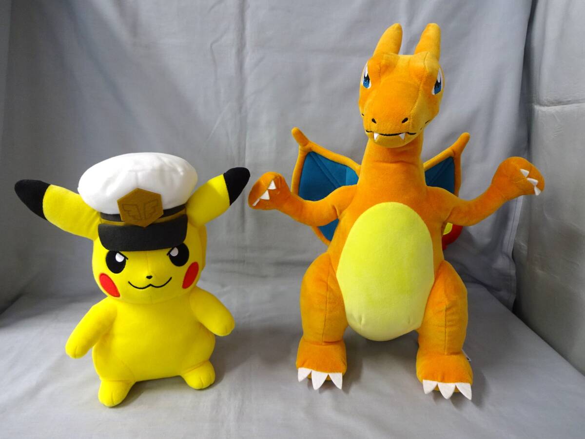 ポケモン めちゃもふぐっとぬいぐるみ リザードン & キャプテンピカチュウ 2体セット バンダイ プライズ品 2024年拍卖