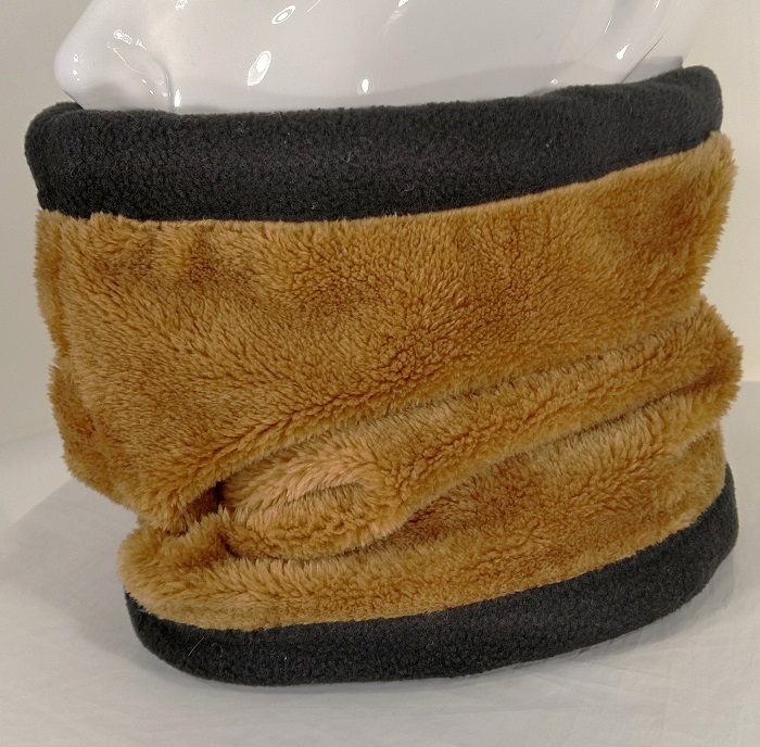 新品 2点セットリバーシブル大人用男女兼用 リバーシブルネックウォーマー カラーブラウン、ダークブラウン拍卖