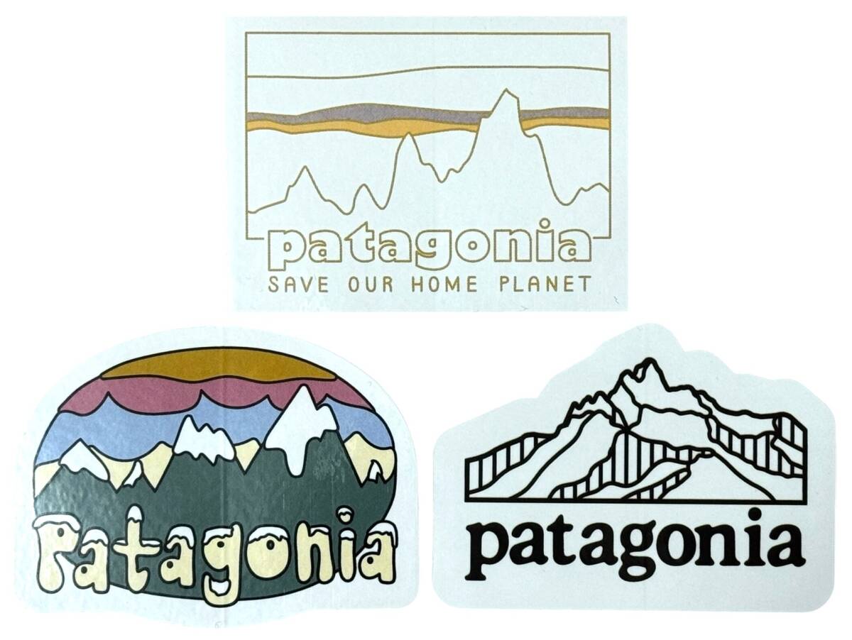 訳有 パタゴニア ステッカー 光沢 3種セット PATAGONIA STICKERS SET フィッツロイ フラーリーズ 73 スカイライン ラインロゴ シール 新品拍卖