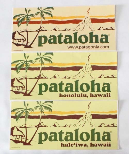 訳あり パタゴニア 旧 パタロハ ステッカー 3種セット PATAGONIA STICKERS SET PATALOHA ハレイワ ホノルル ハワイ WWW HAWAII シール 新品拍卖