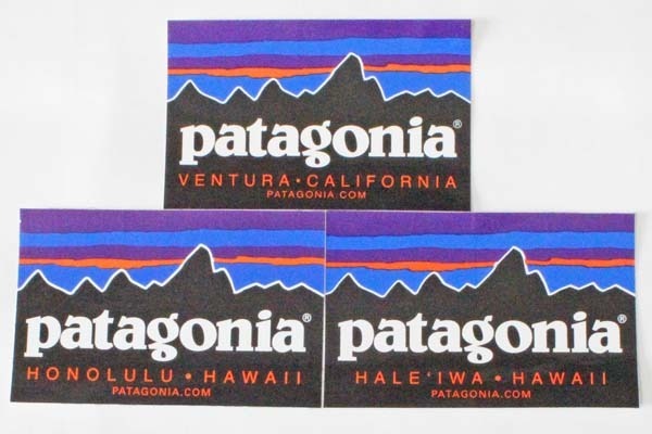 訳あり パタゴニア ステッカー 3種セット PATAGONIA STICKERS SET フィッツロイ ベンチュラ ホノルル ハレイワ ハワイ 店舗 シール 新品拍卖