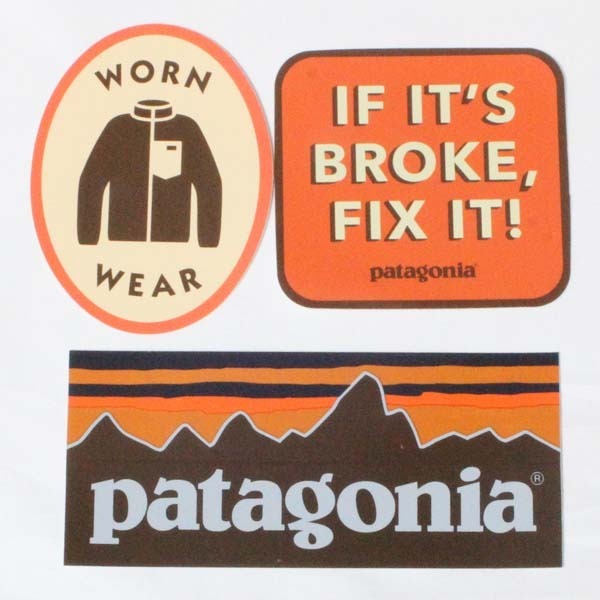 訳あり パタゴニア ステッカー 3種セット PATAGONIA STICKERS SET キャンペーン 非売品 ワークウェア WORN WEAR レトロX シール 新品拍卖