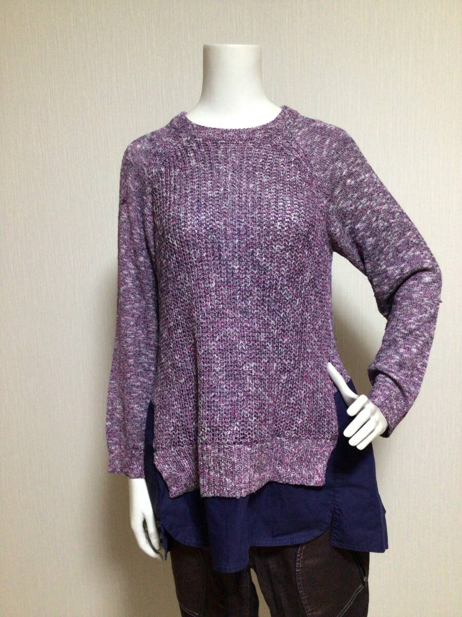 M1645/KAMISHIMA CHINAMI YELLOW 長袖ツイードチュニック/38/ピンク系拍卖