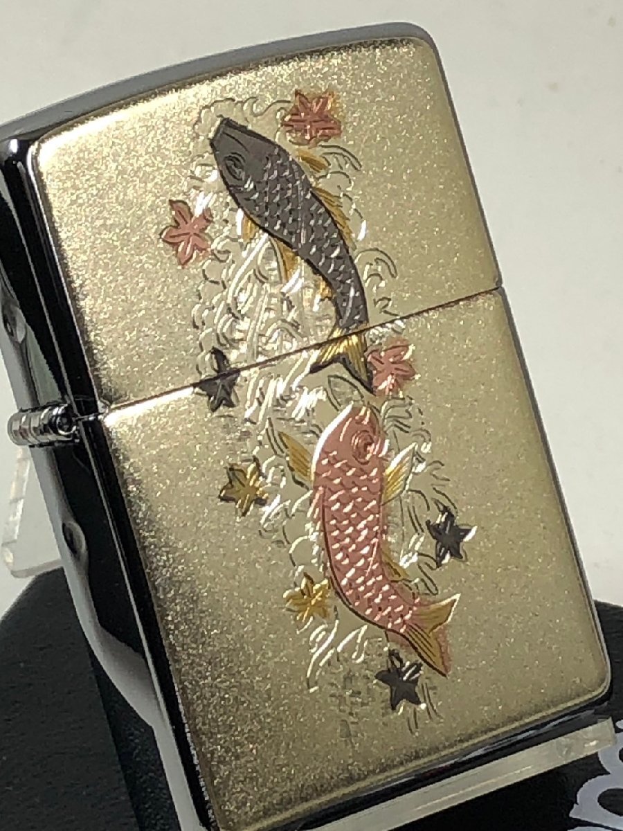 Zippo 電鋳板 夫婦こい(200FBデンチュウ メオトノボリコイ)めおと登り鯉 P新品拍卖