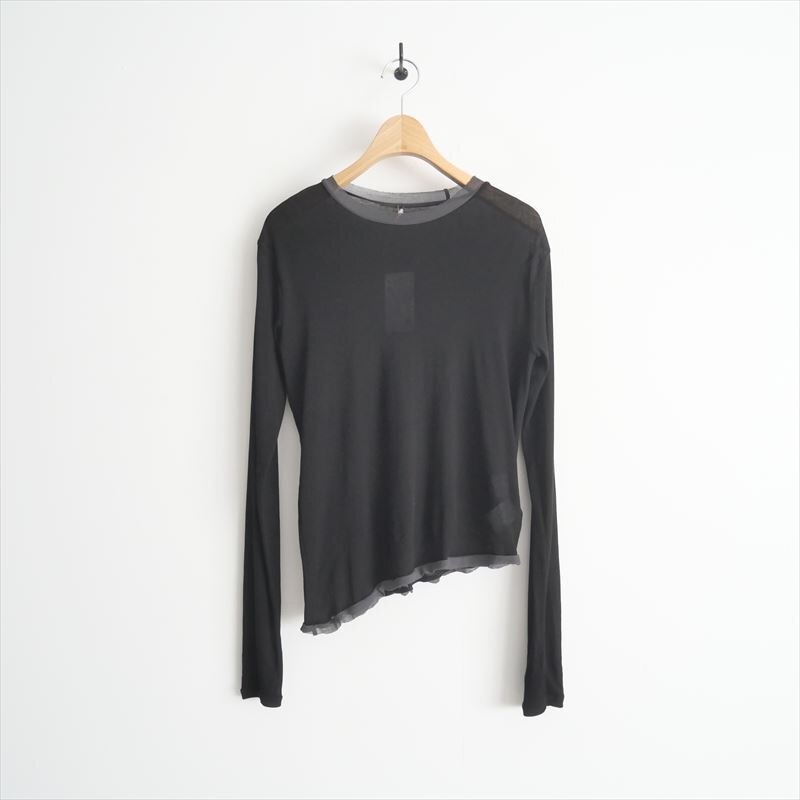 継続販売品 / RIM.ARK リムアーク / Cotton diagonal cut tops カットソー / 460HSL80-0140 / 2411-0385拍卖