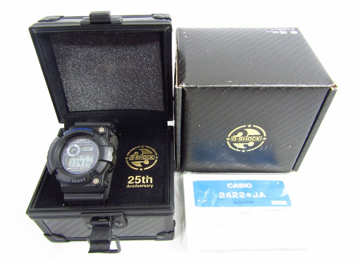 CASIO カシオ G-SHOCK ジーショック GW-225C-1JF 25周年記念 FROGMAN フロッグマン ソーラー電波 腕時計 ▼AC25691拍卖