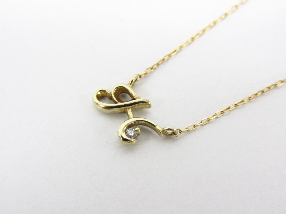 K10 金 ゴールド ネックレス 約0.8g 約40cm ▼AC25704拍卖