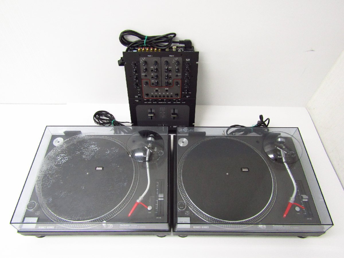 Technics テクニクス SL-1200MK5 ターンテーブル×2 & RANE TTM57SL DJミキサー セット ◆G4681拍卖