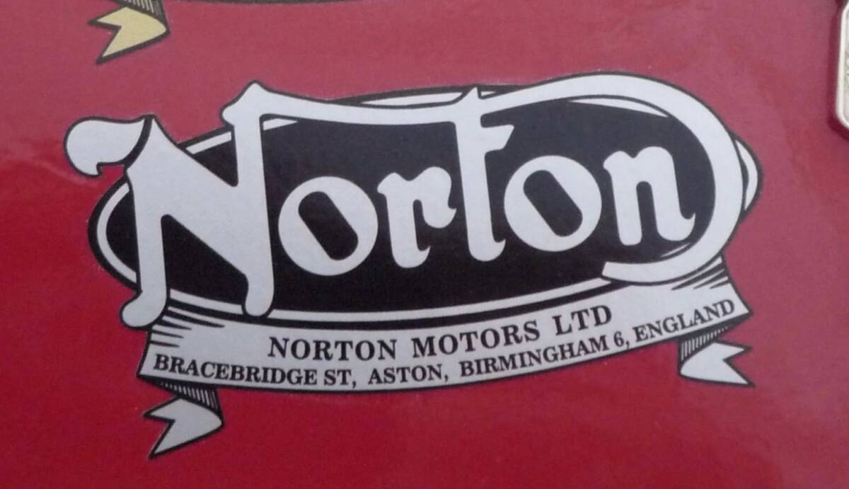 Norton ノートン 80mm × 40mm 車 バイク ステッカー デカール 送料無料拍卖