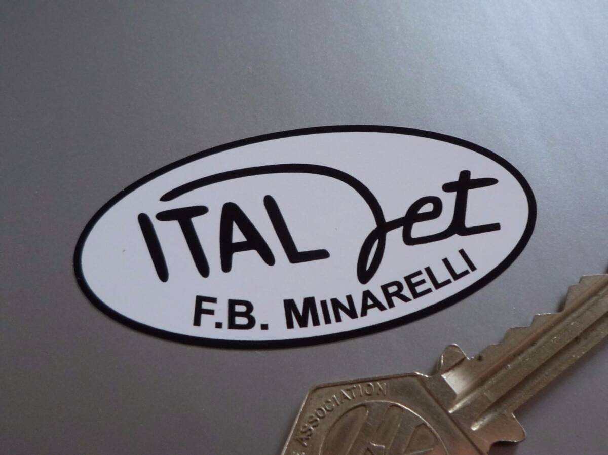 Italjet F.B. Minarelli.65mm x 32mm 車 バイク ステッカー デカール 送料無料拍卖