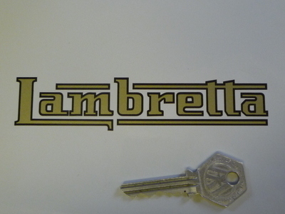 Lambretta ランブレッタ 132mm x 25mm 車 バイク ステッカー デカール 送料無料拍卖